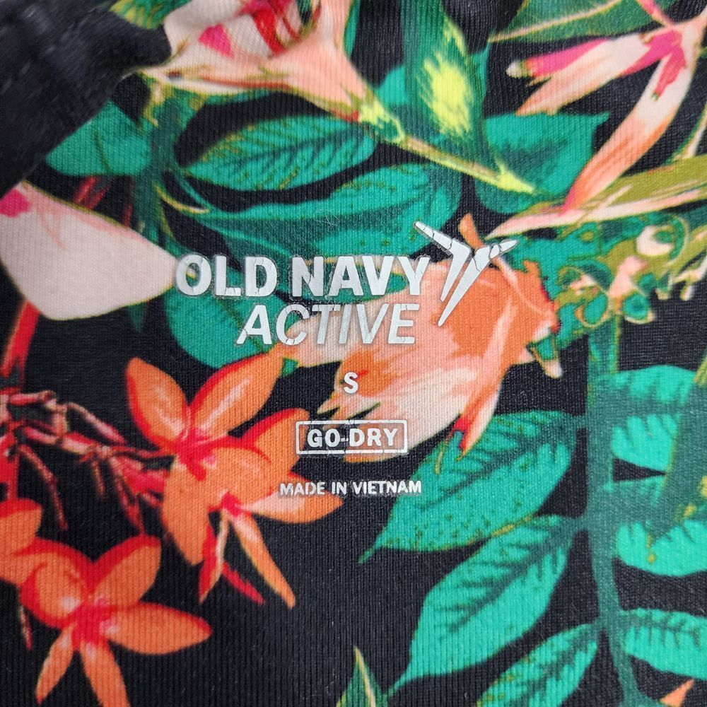 Old Navy Legging Women's Small Active Go Dry Tropical Floral Mesh - Picture 6 of 7